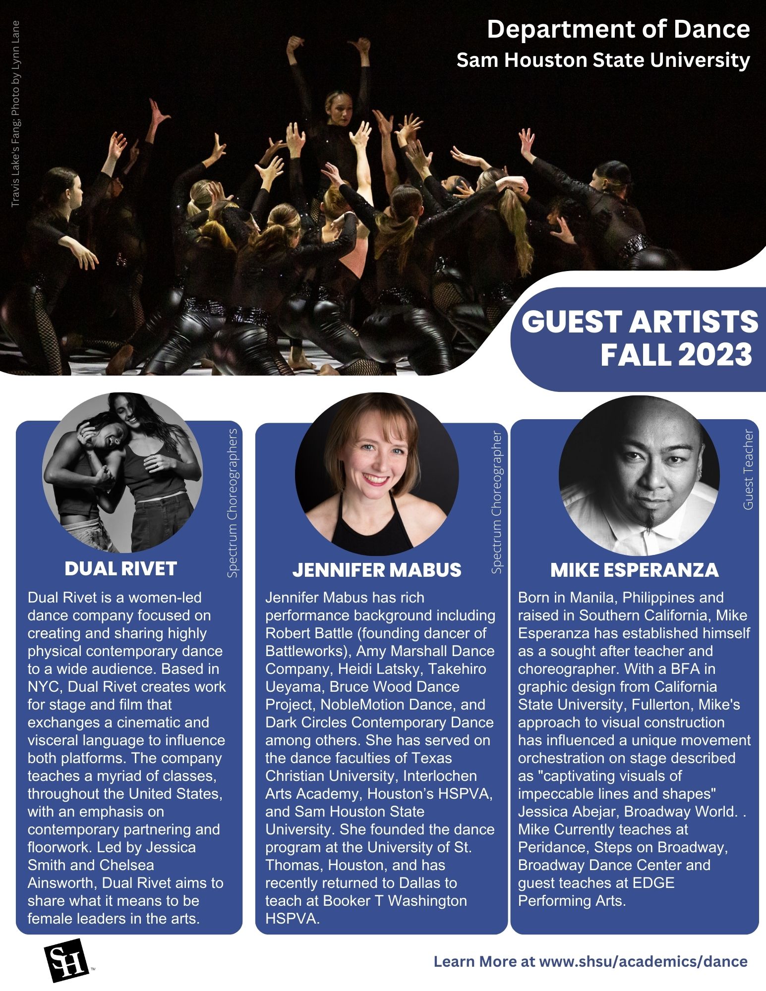 Guest Choreographers Fall 2023